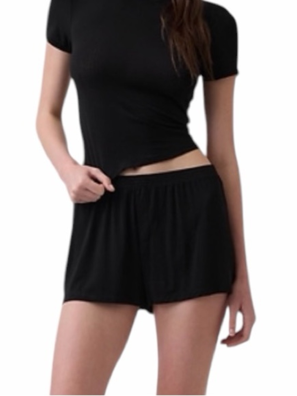 GapBody Modal Lounge Sleep Shorts in True Black Size  women’s medium